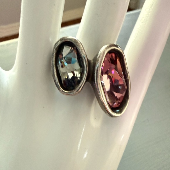 Uno de 50 Crystal Ring Size 7 - Picture 9 of 11